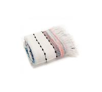 Plaid Folk 130X170 cm - - Blanc - Polyester