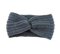 Plaid Fourrure Rose femmes bandeaux plus chaud doux bandeaux câble hiver oreille Enfant Islam (Dark Gray, One size)