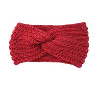 Plaid Fourrure Rose femmes bandeaux plus chaud doux bandeaux câble hiver oreille Enfant Islam (Red, One size)