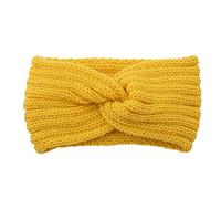 Plaid Fourrure Rose femmes bandeaux plus chaud doux bandeaux câble hiver oreille Enfant Islam (Yellow, One size)