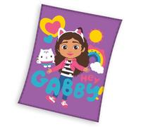 Plaid Gabby Dollhouse pour filles, 150 x 200 cm, violet