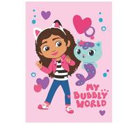 Plaid Gabby et la Maison Magique 100 x 150 cm - Couverture polaire