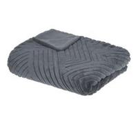 Plaid géant 180x230 fourrure gris Atmosphera