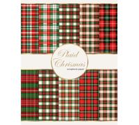 Plaid Gingham Christmas Scrapbook Paper Vintage Cottagecore: Double-Sided Decorative Pages for Scrapbooking, Mixed Media, Origami, Collage, Decoupage