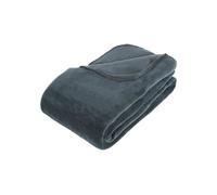 Atmosphera - Plaid - Microfibre - Bleu Orage - 180x230 cm