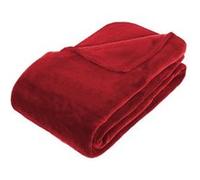 Atmosphera – Plaid microfibre grand modèle 180 x 230 cm Rouge