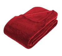 Plaid grand modèle microfibre 180x230 cm rouge Atmosphera Rouge G