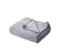 Plaid Gris 150 X 200 Cm Kaweri Gris