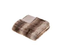 Plaid Grizzli fausse fourrure 120x160 Atmosphera Beige G