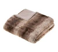 Plaid Grizzli fausse fourrure 120x160 Atmosphera Beige G