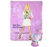 Plaid - Hannah Montana - Polaire 100% polyester - 220 gr/m2 - Lavable à 30°