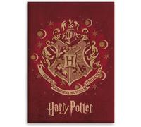 Harry Potter Kids Blanket Throw Polar Fleece - Red - 100x140 cm