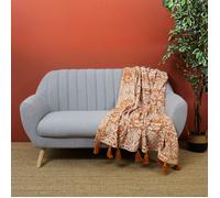 Plaid - HOME DECO FACTORY - Multicolore - Coton Imprimé