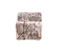 Douceur d'Intérieur – Plaid Antartic Choco, chaud hiver 180 x 220 cm, imitation fourrure et polaire