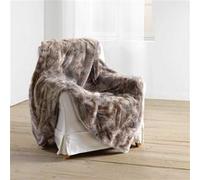 Douceur d'Intérieur-Plaid Antartic Choco-Chaud Hiver-125x150 cm-Imitation fourrure et polaire