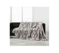 Plaid Imitation Fourrure "Caribou" 180x220cm Naturel