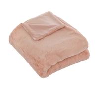 Atmosphera Créateur d'intérieur - Plaid Imitation Fourrure Charline 125x150cm Rose Rose G
