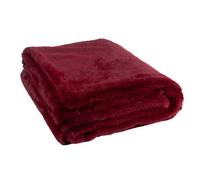 Plaid Imitation Fourrure "Cutie" 130x180cm Bordeaux