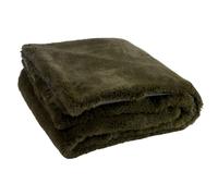Plaid Imitation Fourrure "Cutie" 130x180cm Vert Kaki Vert G