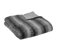 Plaid Imitation Fourrure "Grizzli" 180x230cm Gris