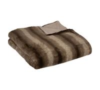 Plaid Imitation Fourrure "Grizzli" 180x230cm Marron