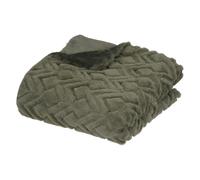 Atmosphera Créateur d'intérieur Plaid Mara imitation fourrure 120x160 cm Kaki G