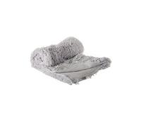 Plaid imitation fourrure poil long Gris, 120 x L160 cm --