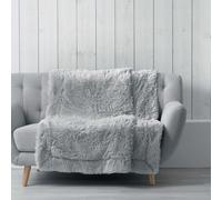 Plaid Imitation Fourrure Uni "Marilou" 180x220cm Gris