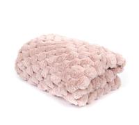 Plaid Imitation Fourrure Uni "Opulence" 120x150cm Rose