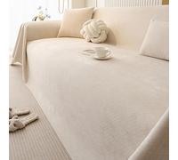Plaid imperméable pour canapé Grande Taille, Couverture en Polaire Douceur Nuage, Housse de canapé en L Toutes Saisons pour canapé 2/3/4 Places White 180x320cm/70.87x125.98in