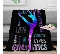 Plaid Imprimé 3D Coloré Gymnastique Microfibre Décoration Maison Couverture Gymnastique Douce Chaude Canapé Chambre 60x80(150x200cm)