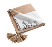 Douceur d'Intérieur – Plaid Oasia – Gaze de coton imprimée 125 x 150 cm