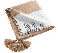Douceur d'Intérieur – Plaid Oasia – Gaze de coton imprimée 125 x 150 cm