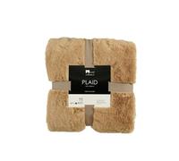 Plaid In The Mood Collection Bronte Marron clair Polyester H2xl150xL200cm