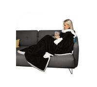 Vivezen - Couverture polaire, plaid intégral avec manches et poche - 140 x 210 cm - Sherpa et flanelle - Adulte - Plusieurs coloris