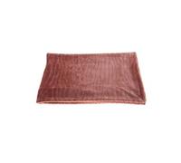 Plaid Lou bois de rose 130x170 cm - Amadeus - Rose - Polyester