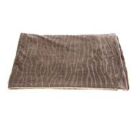 Plaid Lou Taupe 130x170 cm - Amadeus - Marron - Polyester G