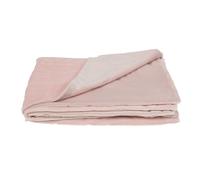 Plaid Lou vieux rose 130 x 170 cm polyester 0.20x170.00 cm