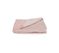 Plaid Lou vieux rose 130 x 170 cm polyester 0.20x170.00 cm