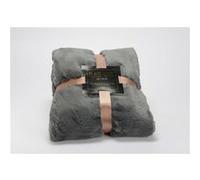 Plaid luxe 130x170 anthracite - - Gris - Polyester