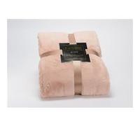 Plaid luxe 130x170 rose - - Rose - Polyester