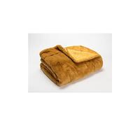 Plaid Luxe Camel 130x170 cm - Amadeus - Marron - Polyester camel G