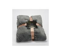 Plaid Luxe gris 170x240 - - Gris - Polyester