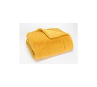 Plaid Luxe moutarde 170x240 cm - Amadeus - Jaune - Polyester Moutarde G