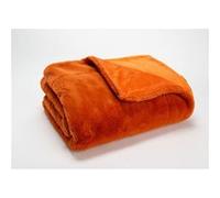 Plaid Luxe safran 130x170 cm - Amadeus - Orange - Polyester safran G