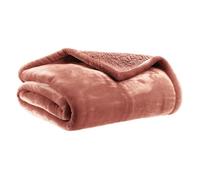Plaid Michka terracotta 130 x 160 cm Vivaraise.