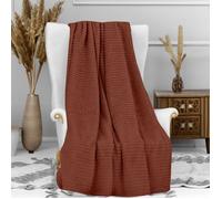Soleil d'Ocre Plaid microfibre COCOONING 120x160 cm Brique