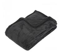 UNIVERSDECOR - Plaid Microfibre 125 x 150 cm Atmosphera (Gris foncé, Plaid Microfibre 125 x 150 cm Atmosphera)