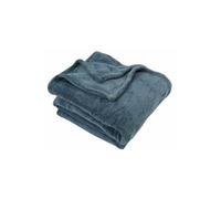 Plaid Microfibre couleur orage 125x150- -