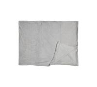 Plaid Microfibre Gris Clair 120x150cm, Doux Effet Sherpa, Lavable en Machine - CMP_Drop Gris clair G